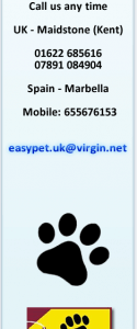 Pet Couriers, England, UK & Spain
