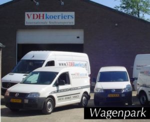 VDH Couriers Wagenpark Depot and delivery vans