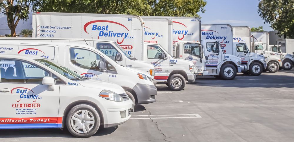 Best delivery llc trucks in a row