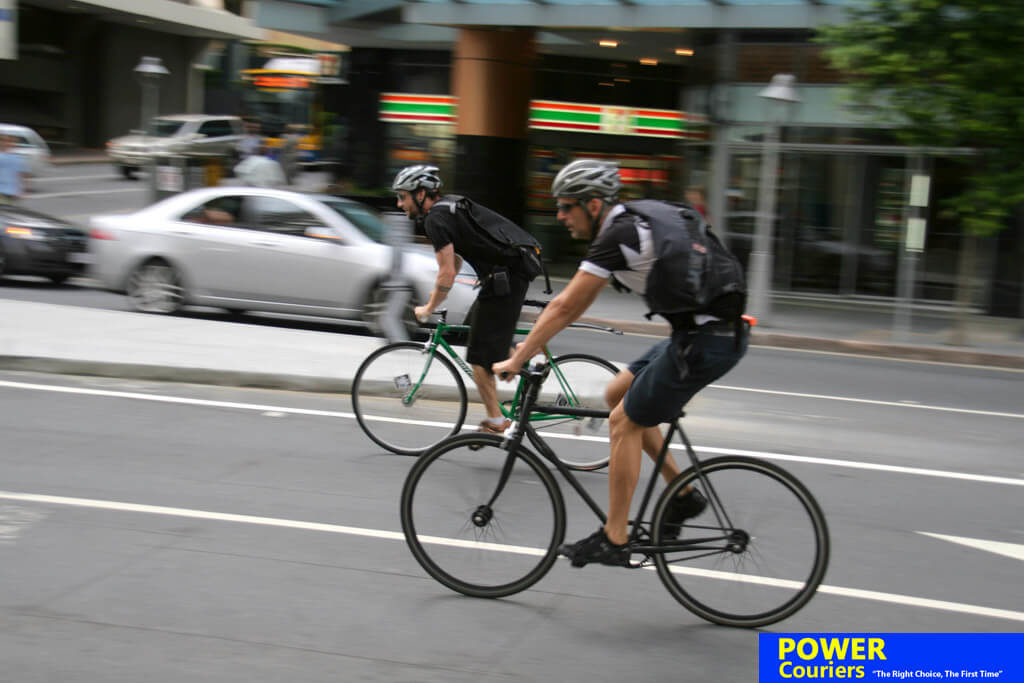 bike couriers Brisbane City street